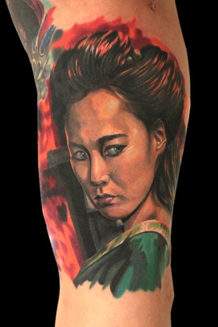 Color portrait from 47 Ronin Tattoo Design Thumbnail